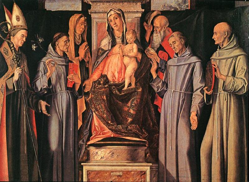VIVARINI, Alvise Holy Family oil painting picture